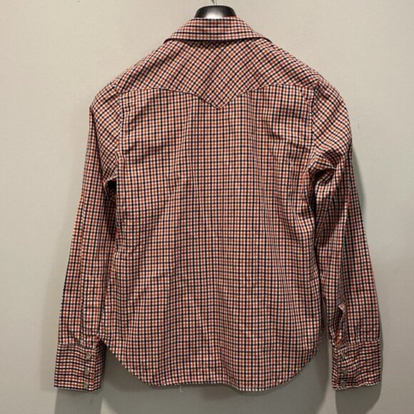 Lucky Brand Western shirt Long Sleeve plaid - Picture 9 of 15